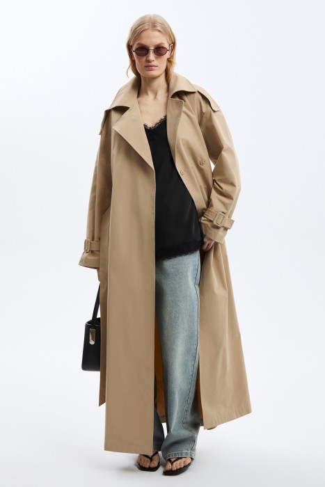 удлиненный плащ 816622003 фотография