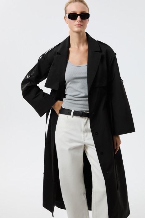 удлиненный плащ 816639003 фотография