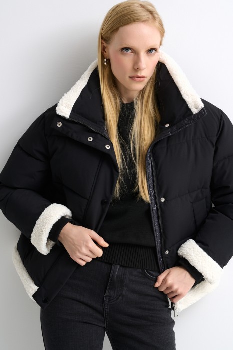 укороченная зимняя куртка 728676003 фотография