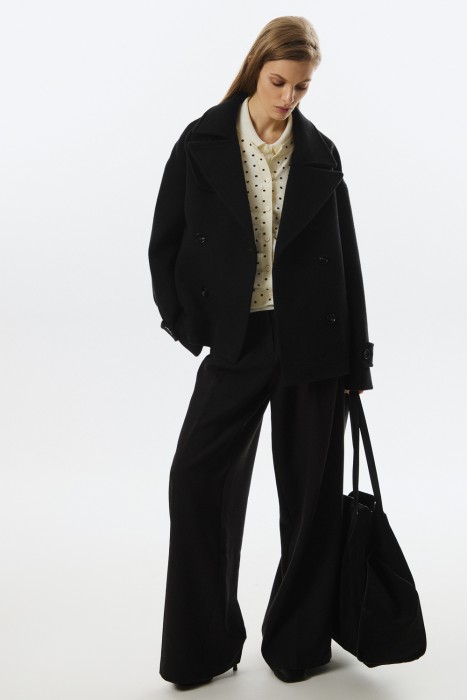 укороченное пальто 812698003 фотография