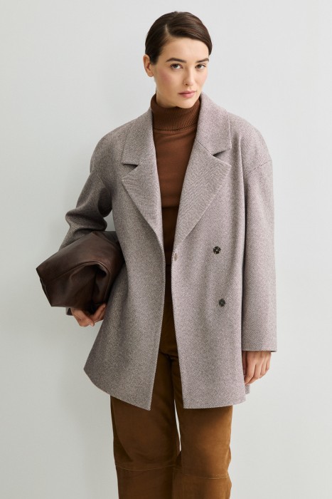укороченное пальто 821051003 фотография
