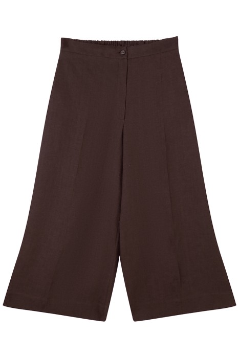 укороченные брюки изо льна из россии вид сбоку