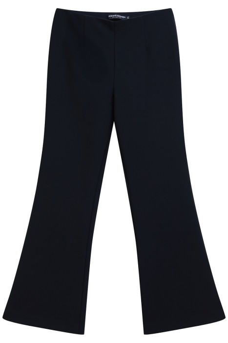 укороченные брюки-клеш из россии вид сбоку