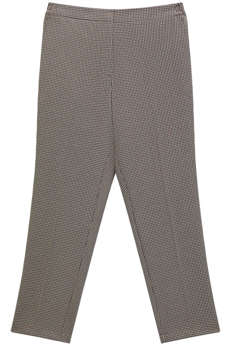 укороченные брюки в клетку из россии вид сбоку