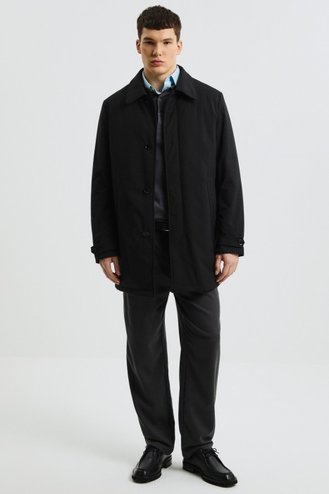 укороченный плащ от бренда снежная королева вид слева