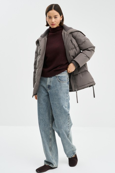 укороченный пуховик по цене 7490 руб вид справа