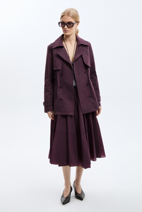 укороченный тренч 817083003 фотография