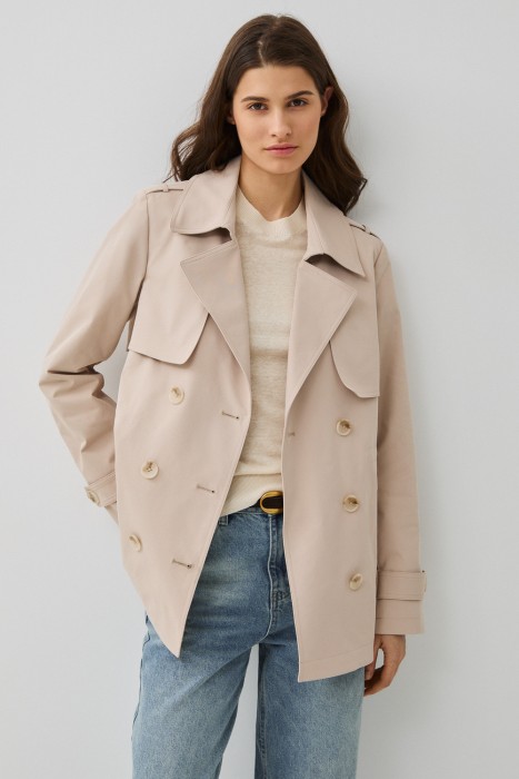 укороченный тренч 817080003 фотография