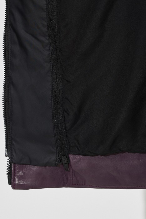 утепленная кожаная куртка с капюшоном из россии вид сбоку