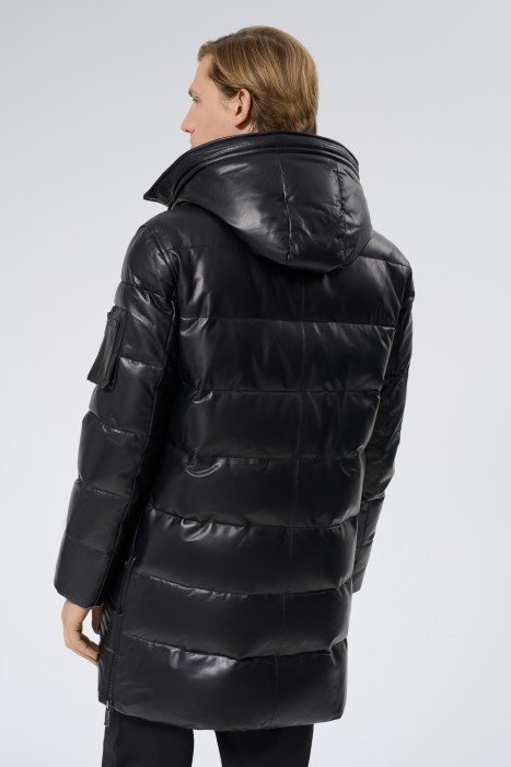 утепленная кожаная куртка по цене 17120 руб вид справа