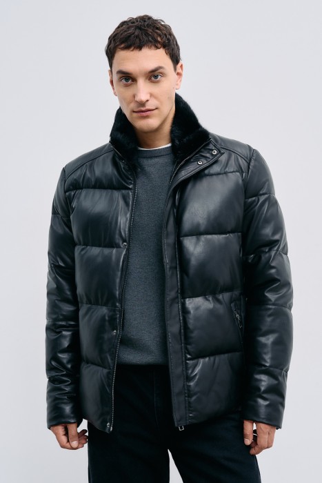 утепленная кожаная куртка 783691003 фотография