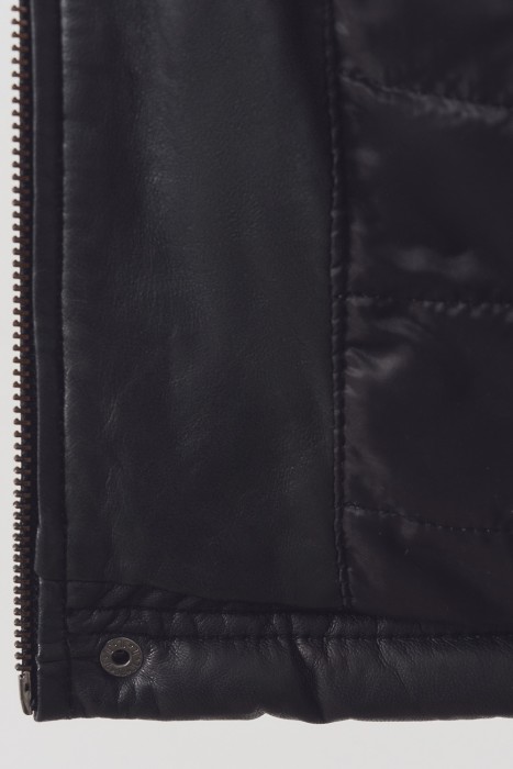 утепленная кожаная куртка из россии вид сбоку