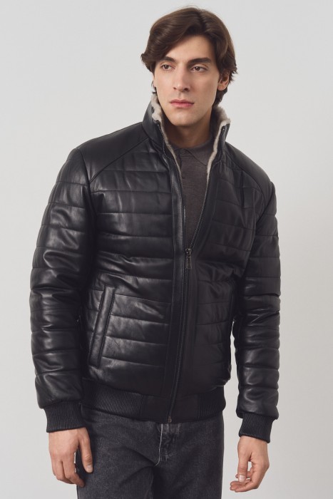 утепленная кожаная куртка 783984003 фотография