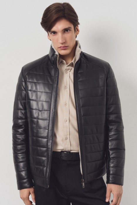 утепленная кожаная куртка 783985003 фотография