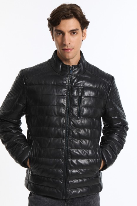 утепленная кожаная куртка 774786003 фотография