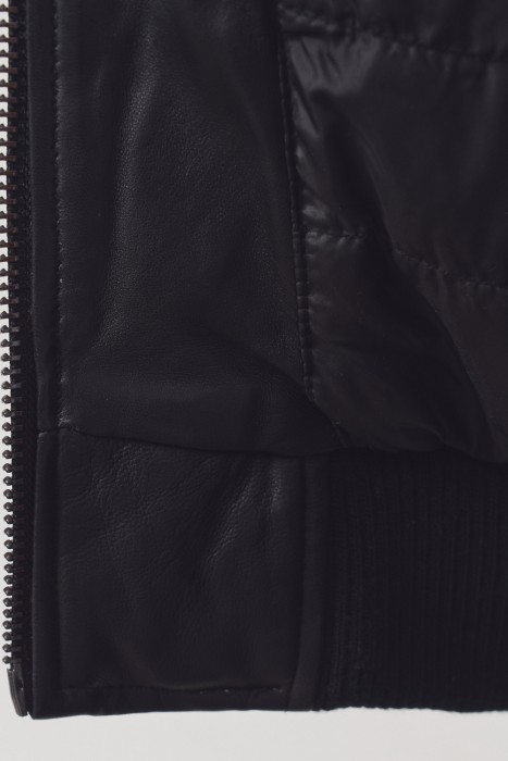 утепленная кожаная куртка по цене 8960 руб вид справа