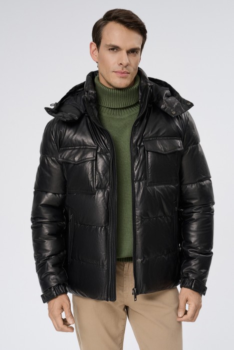 утепленная кожаная куртка 725465003 фотография