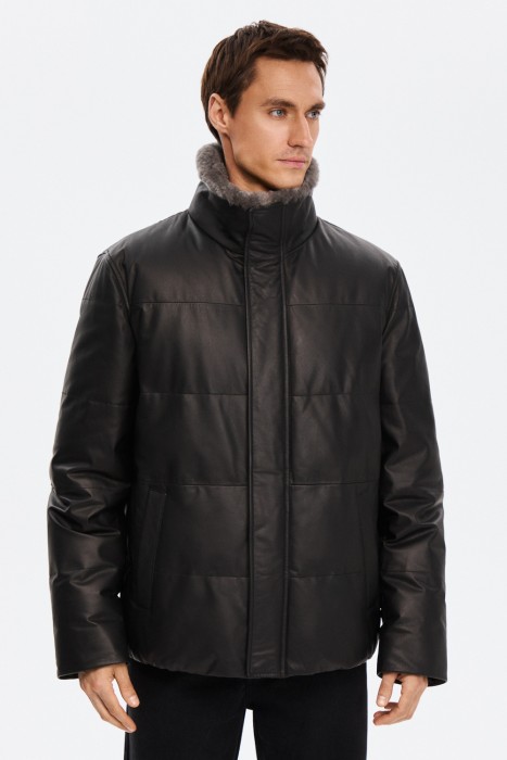 утепленная кожаная куртка 843864003 фотография
