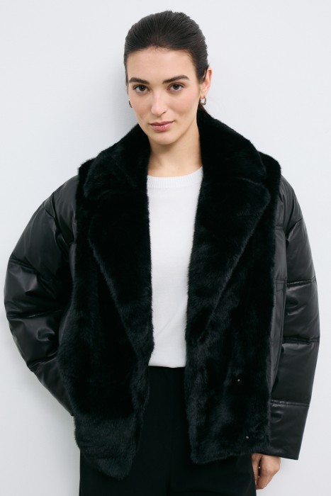 утепленная куртка из натуральной кожи 778289003 фотография