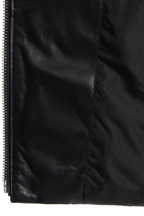 утепленная куртка из натуральной кожи по цене 16310 руб вид справа