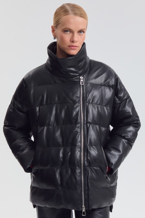 утепленная куртка из натуральной кожи 776770003 фотография