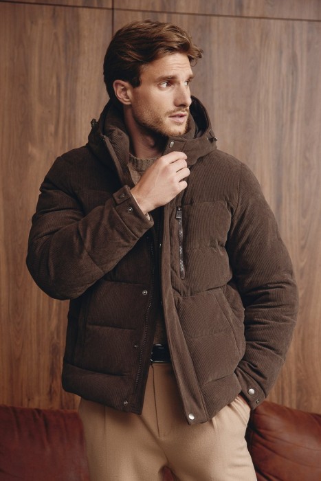 утепленная куртка из вельвета 780019003 фотография