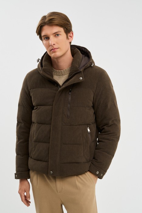 утепленная куртка из вельвета по цене 7080 руб вид справа