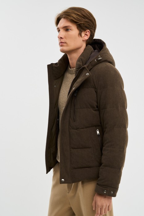 утепленная куртка из вельвета из россии вид сбоку