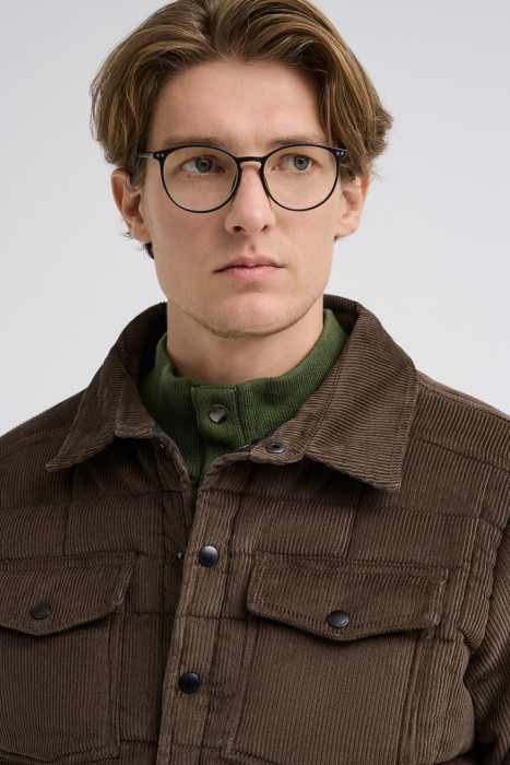 утепленная куртка из вельветовой ткани по цене 2760 руб вид справа