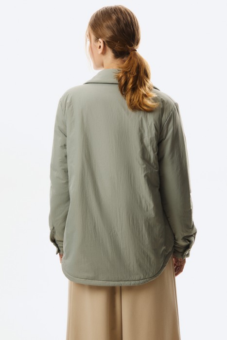 утепленная куртка-рубашка по цене 3250 руб вид справа