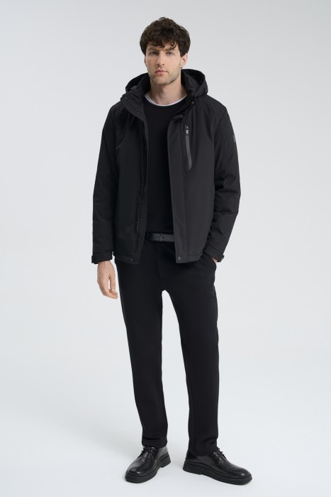 утепленная куртка с капюшоном 713292003 фотография