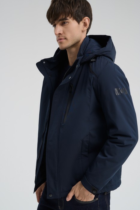 утепленная куртка с капюшоном 713303003 фотография