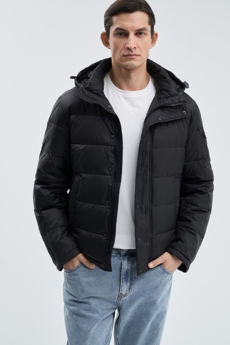 утепленная куртка с капюшоном 750122003 фотография