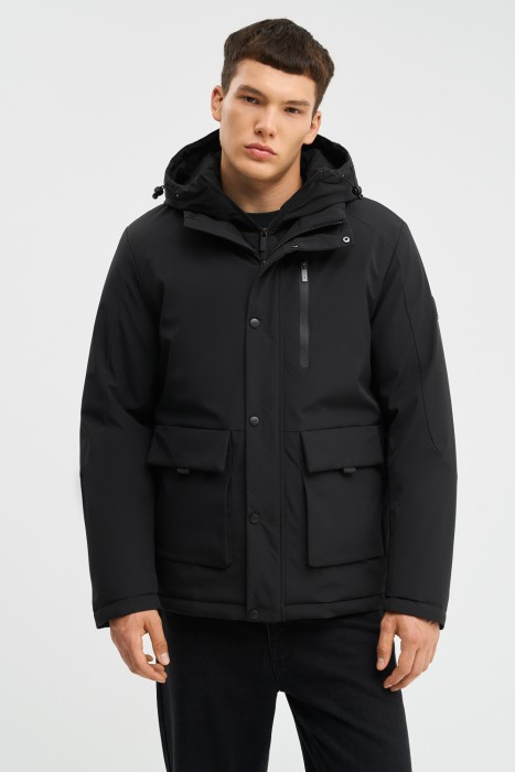 утепленная куртка с капюшоном 772976003 фотография