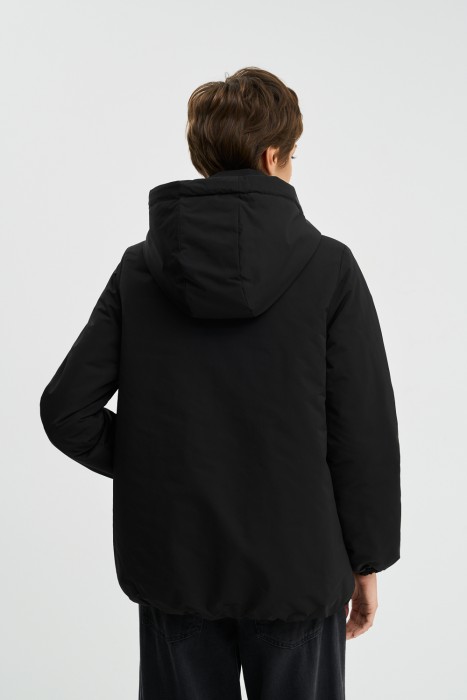 утепленная куртка с капюшоном по цене 4600 руб вид справа