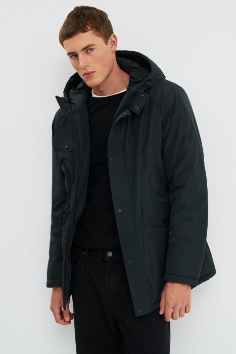 утепленная куртка с капюшоном 772978003 фотография