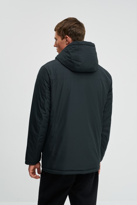 утепленная куртка с капюшоном по цене 5360 руб вид справа