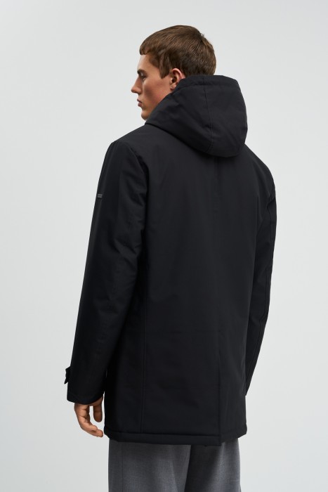 утепленная куртка с капюшоном по цене 7190 руб вид справа