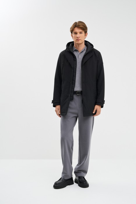 утепленная куртка с капюшоном 772964003 фотография