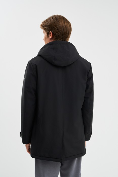 утепленная куртка с капюшоном по цене 7190 руб вид справа