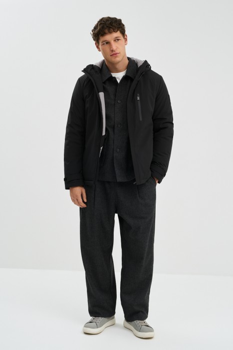 утепленная куртка с капюшоном 772960003 фотография