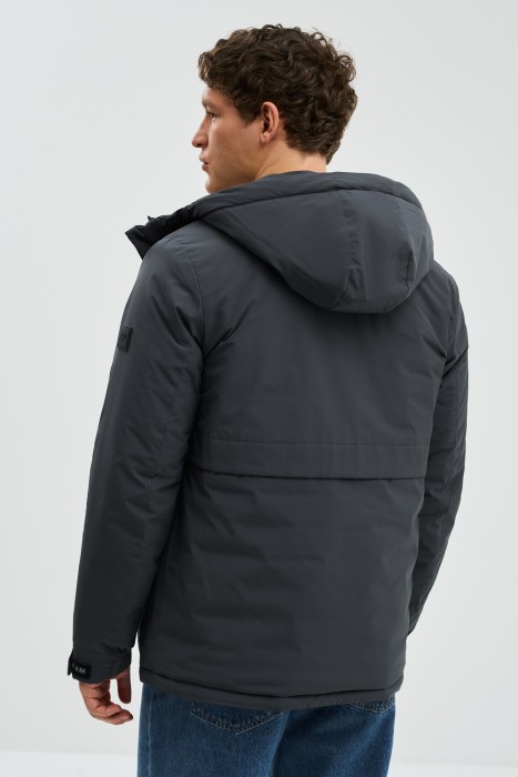 утепленная куртка с капюшоном по цене 6420 руб вид справа