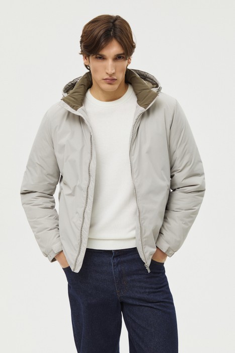 утепленная куртка с капюшоном 810107003 фотография