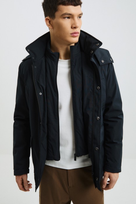 утепленная куртка с капюшоном по цене 4600 руб вид справа