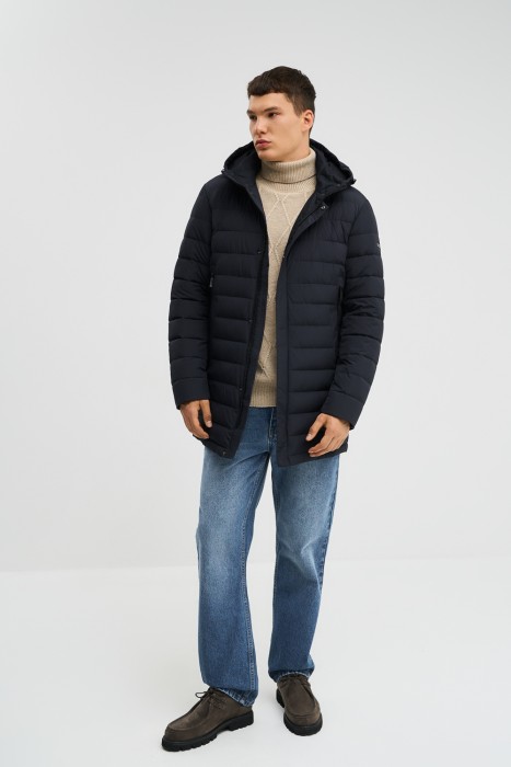 утепленная куртка с капюшоном по цене 7190 руб вид справа