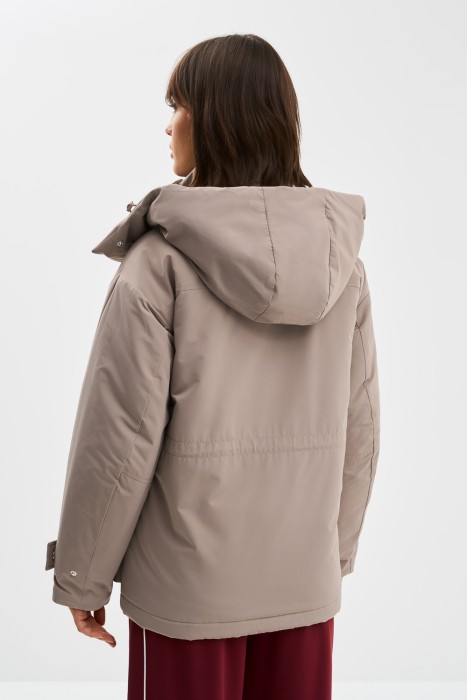 утепленная куртка с капюшоном по цене 4500 руб вид справа