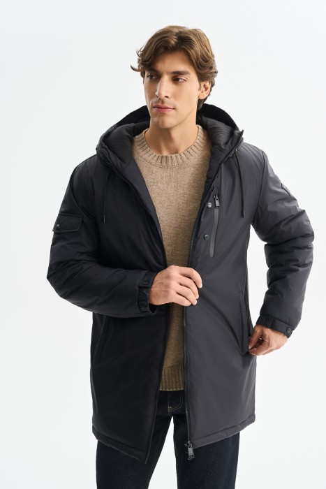 утепленная куртка с капюшоном 772273003 фотография