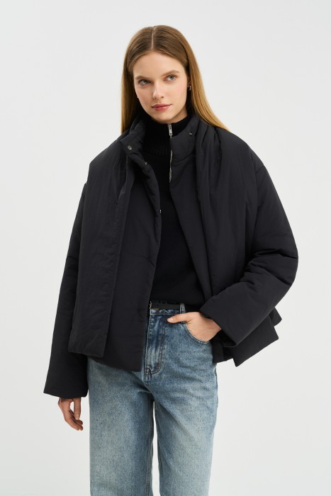 утепленная куртка с шарфом 775092003 фотография