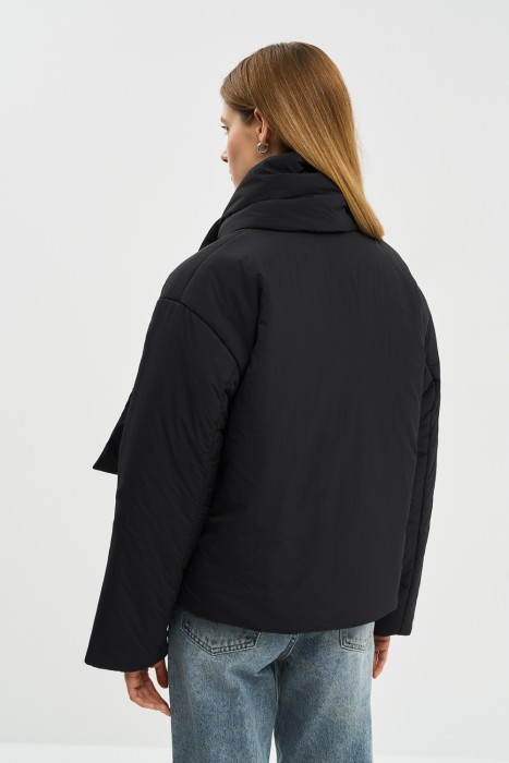 утепленная куртка с шарфом по цене 3540 руб вид справа