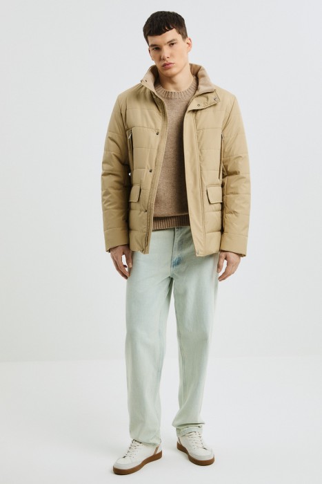 утепленная куртка из россии вид сбоку